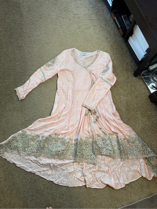 Maria B Dresses & Skirts - Maria B Delicate Pink Lace-Embellished Dress